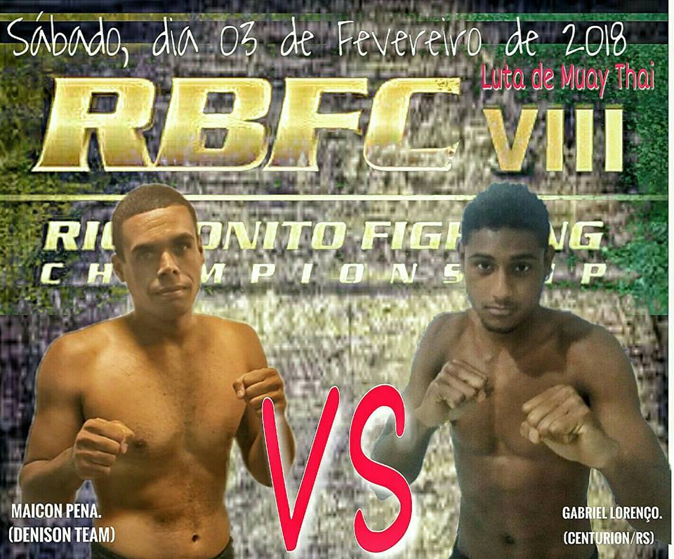 RBFC VIII – RIO BONITO – EVENTO DE MMA EM 3 de fevereiro de 2018